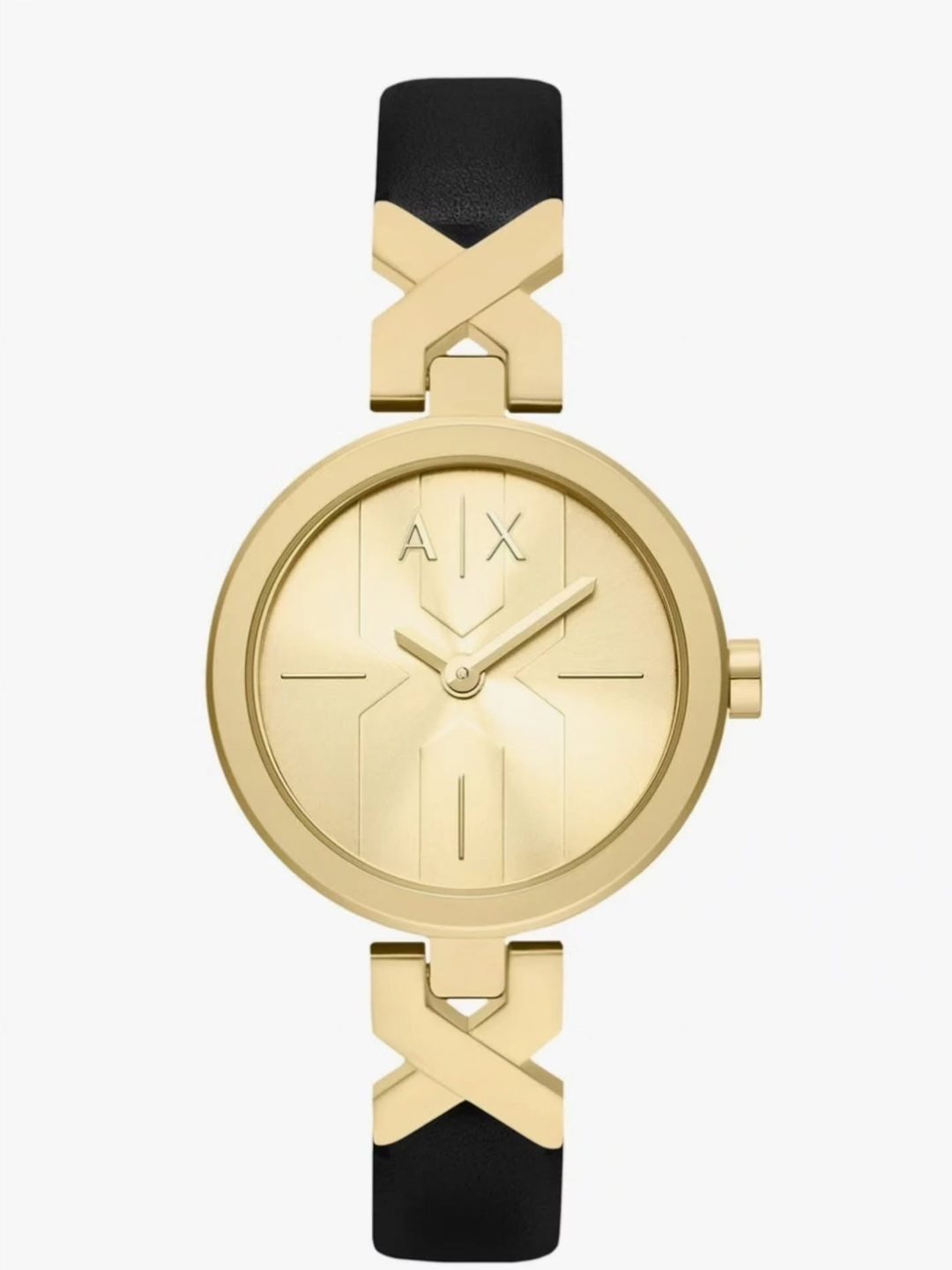 Armani Exchange Watch, black & gold