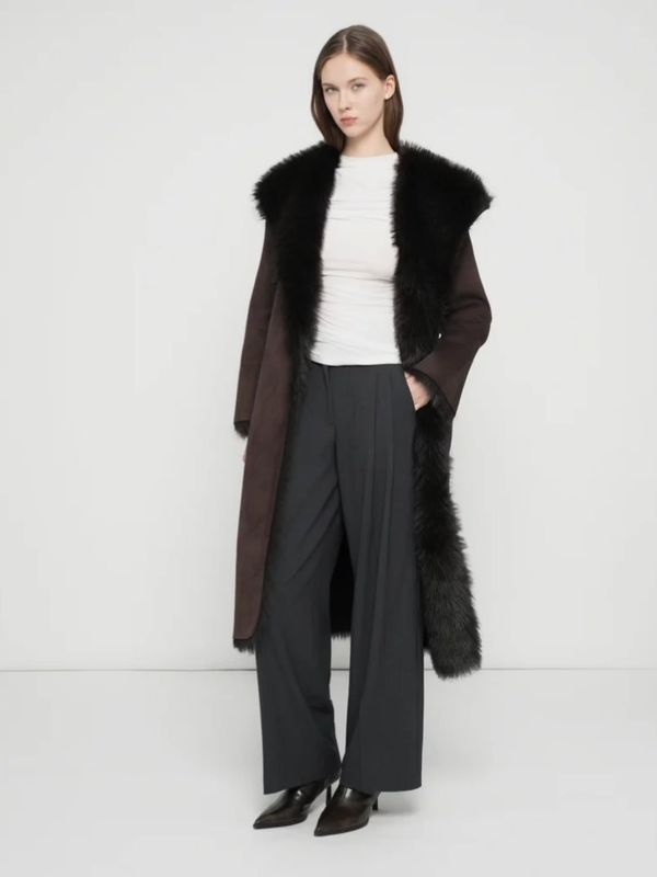 Abercrombie & Fitch Long coat, reversible