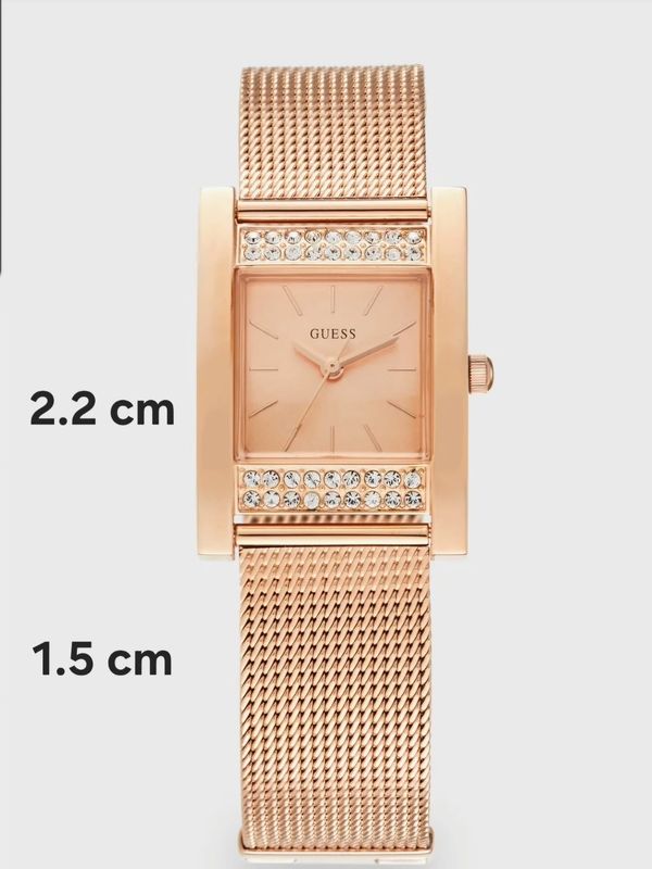 Guess Rose gold mesh watch