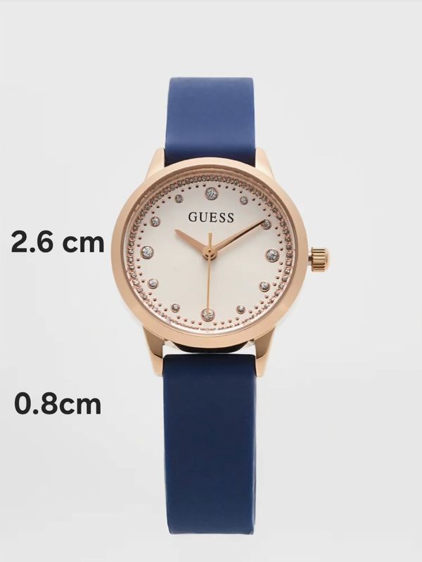 Guess Watch, navy blue & rose gold