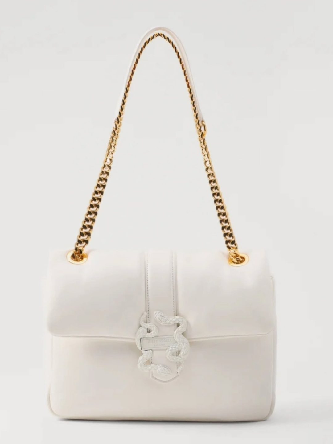 Just Cavalli Iconic snake puffy shoulder bag