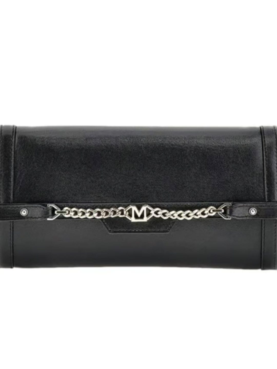 Guess by Marciano Medium satchel chain clutch, jet black