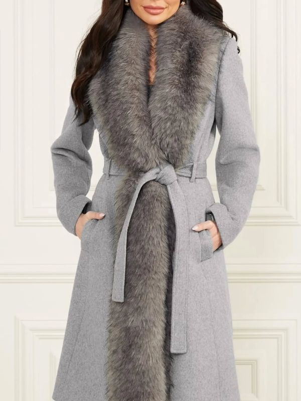 Guess by Marciano Long coat, removable fur
